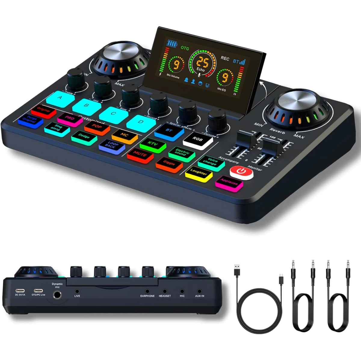 RGB Audio Mixer with Voice Changer